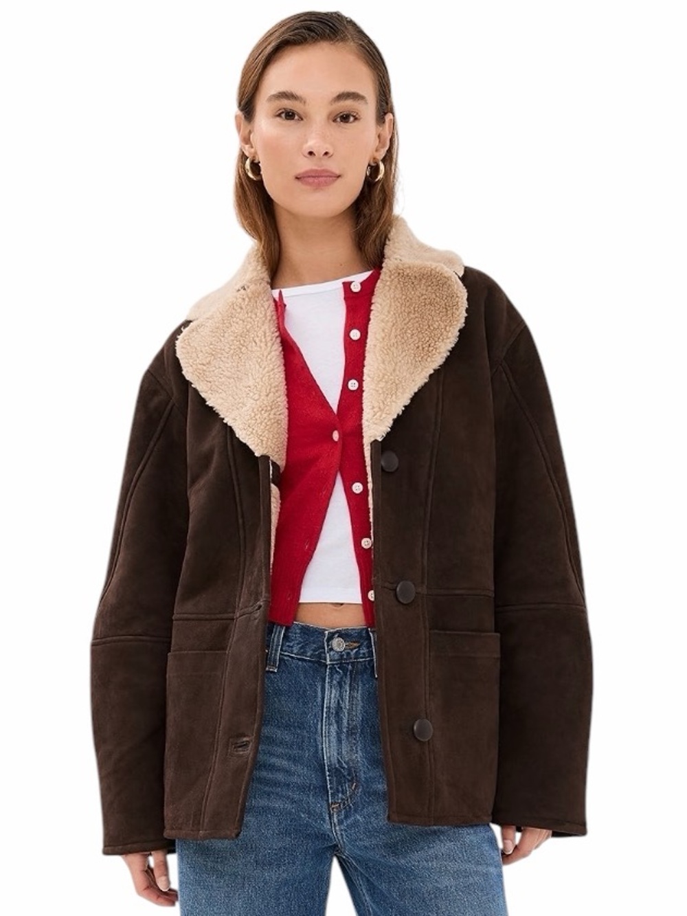 Reformation Veda Luca Suede Jacket